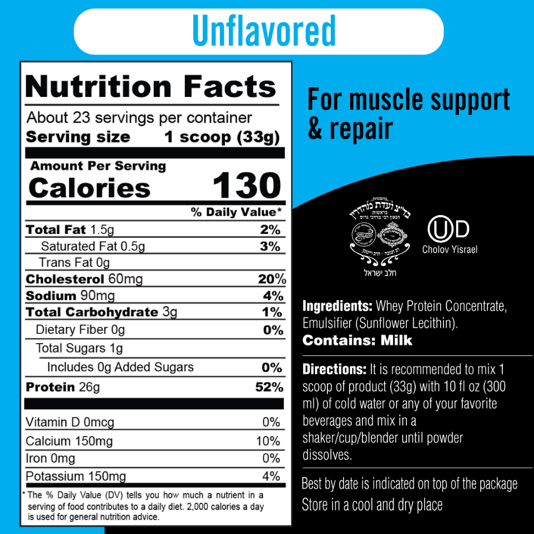 Unflavored Whey Protein Drink Mix