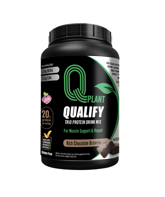 QPlant Trio Rich Chocolate Brownie Protein Drink Mix