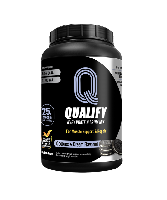 Cookies & Cream Flavored Whey Protein Drink Mix