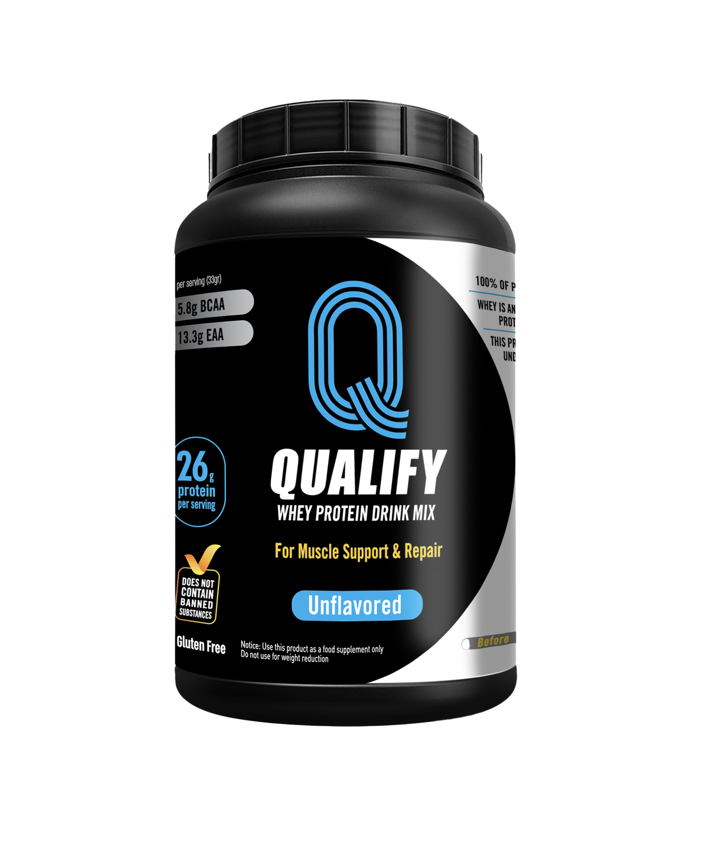 Unflavored Whey Protein Drink Mix